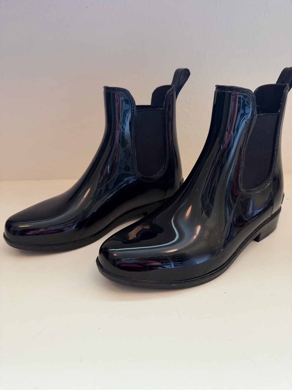 Lauren Ralph Lauren Boots Womens 6B Tally Bo Rai Pull On Ankle Rain Boot Black
